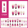 12 Sizes-24 Pcs Press On Nails C1629