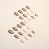 12 Sizes-24 Pcs Press On Nails W393