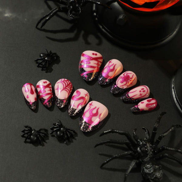 12 Sizes-24 Pcs Press On Nails JP2504