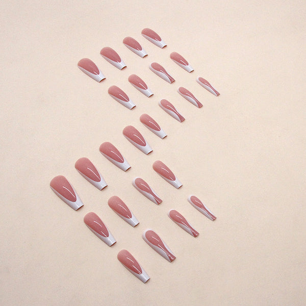 12 Sizes-24 Pcs Press On Nails W1163