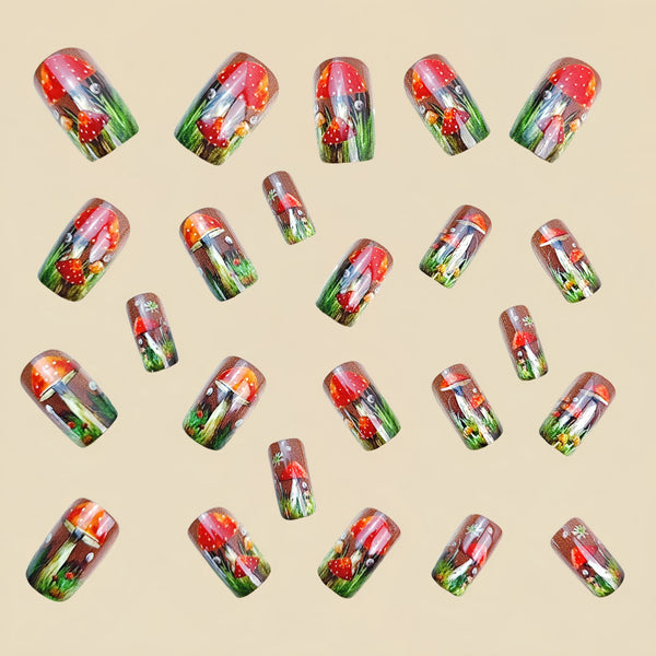 12 Sizes-24 Pcs Press On Nails Y836