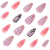 12 Sizes-24 Pcs Press On Nails JP4267