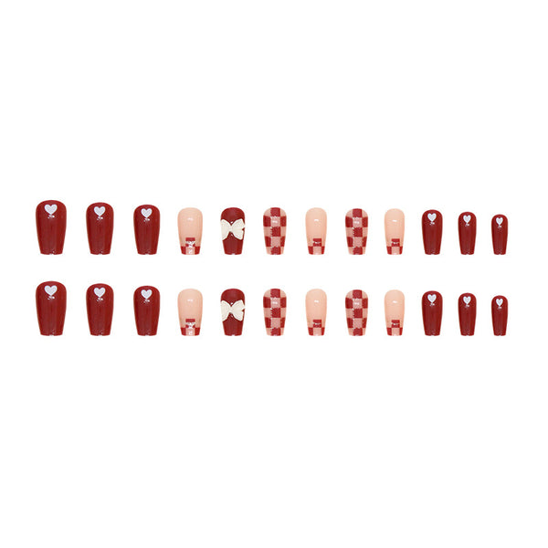 12 Sizes-24 Pcs Press On Nails Z843
