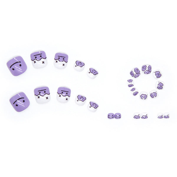 12 Sizes-24 Pcs Press On Nails F035