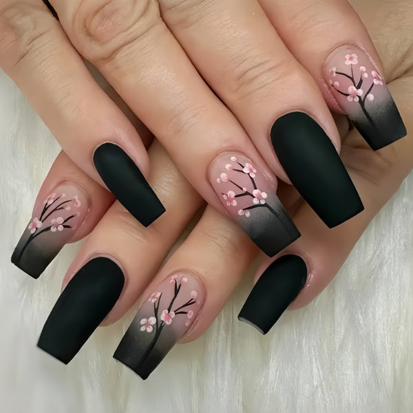 12 Sizes-24 Pcs Press On Nails Y260