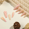 12 Sizes-24 Pcs Press On Nails JP1909
