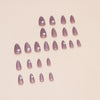 12 Sizes-24 Pcs Press On Nails W1547
