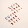 12 Sizes-24 Pcs Press On Nails Z597