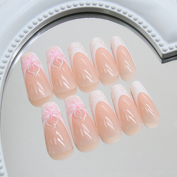 12 Sizes-24 Pcs Press On Nails W1876