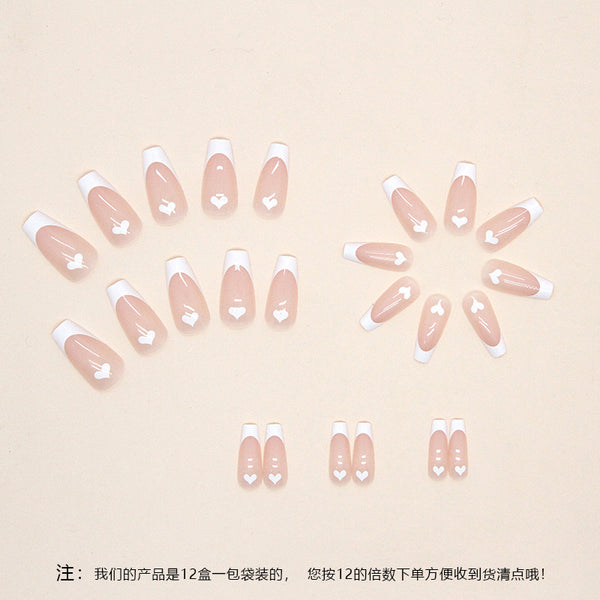 12 Sizes-24 Pcs Press On Nails W403