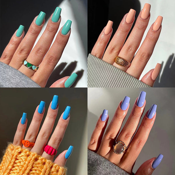 12 Sizes-24 Pcs Press On Nails JP2070