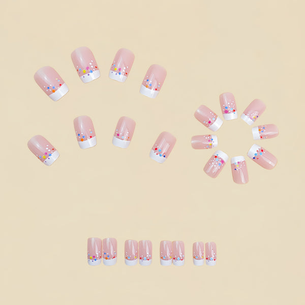 12 Sizes-24 Pcs Press On Nails Y875