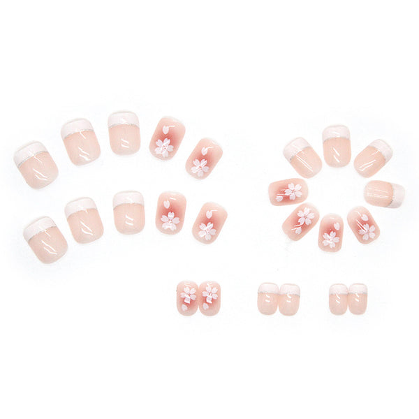 12 Sizes-24 Pcs Press On Nails R532