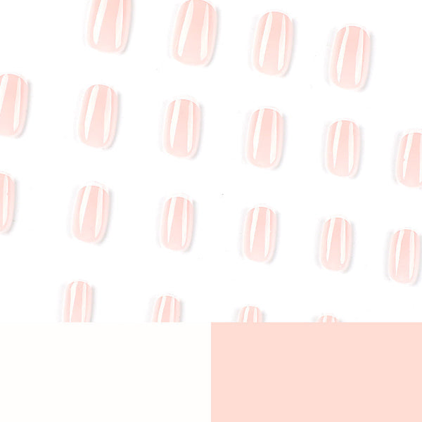 French Pink Short Square Press on Nails