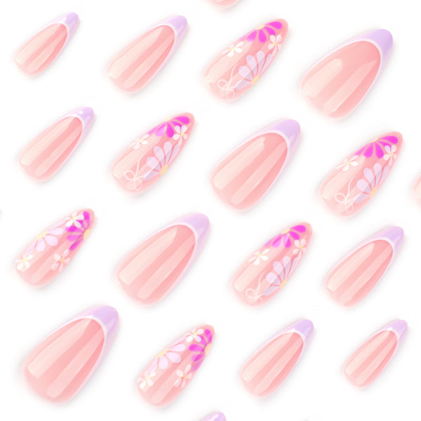 12 Sizes-24 Pcs Press On Nails JP3793