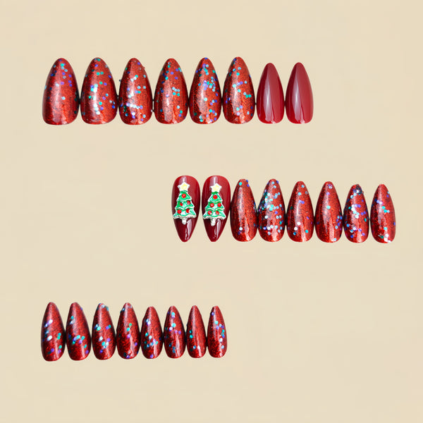 12 Sizes-24 Pcs Press On Nails Y1324