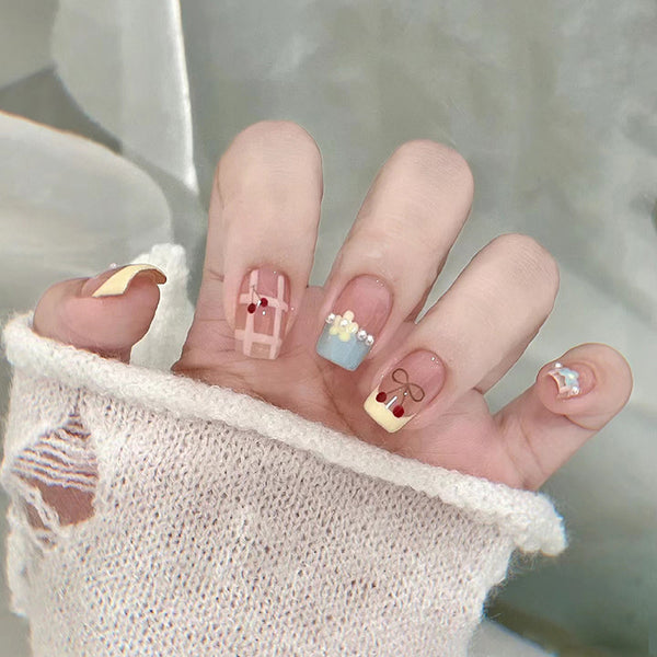 12 Sizes-24 Pcs Press On Nails Z923