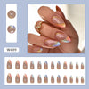 12 Sizes-24 Pcs Press On Nails W489