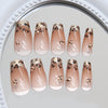 12 Sizes-24 Pcs Press On Nails MY104