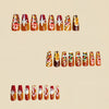 12 Sizes-24 Pcs Press On Nails Y431