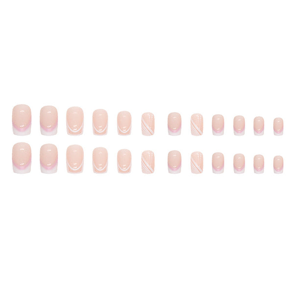 12 Sizes-24 Pcs Press On Nails W318