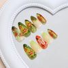 12 Sizes-24 Pcs Press On Nails Z1115