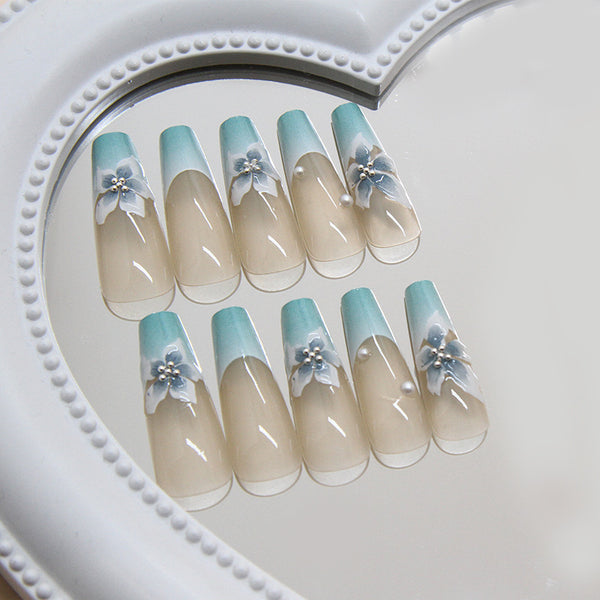 12 Sizes-24 Pcs Press On Nails Z930