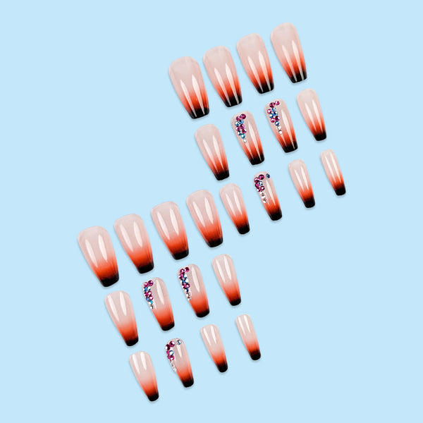 12 Sizes-24 PcsPress On Nails CZ462-B7