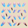 12 Sizes-24 Pcs Press On Nails Y726