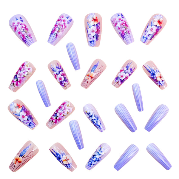 12 Sizes-24 Pcs Press On Nails Y883