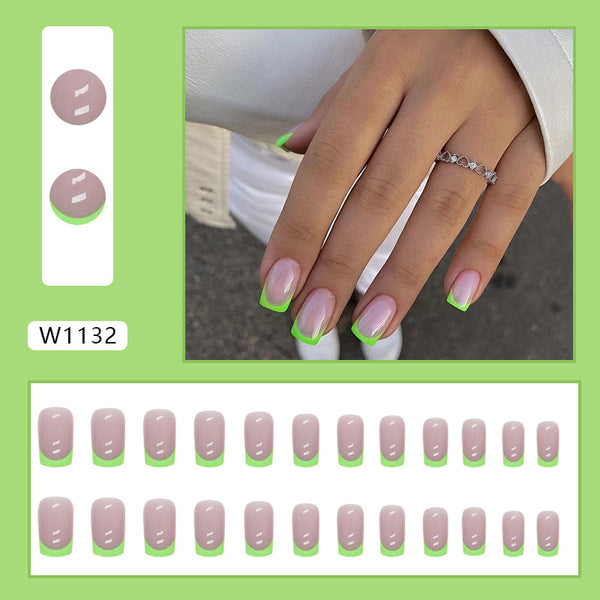 12 Sizes-24 Pcs Press On Nails W1132