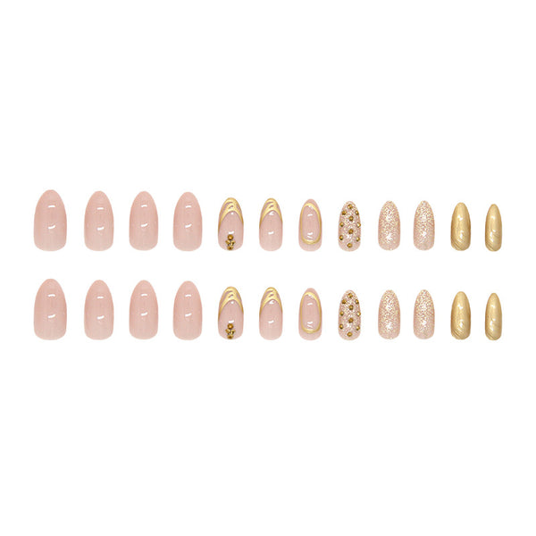 12 Sizes-24 Pcs Press On Nails Z1042
