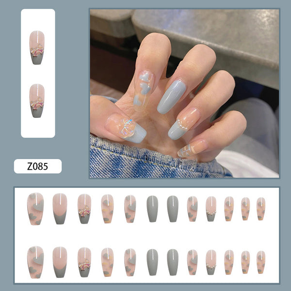 12 Sizes-24 Pcs Press On Nails Z082
