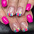12 Sizes-24 Pcs Press On Nails C939