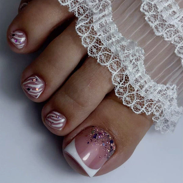 12 Sizes-24 Pcs Press On Nails JP3211