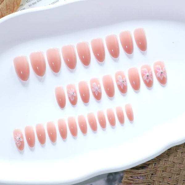 12 Sizes-24 Pcs Press On Nails JL0684
