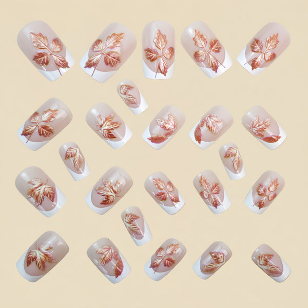 12 Sizes-24 Pcs Press On Nails Y1521