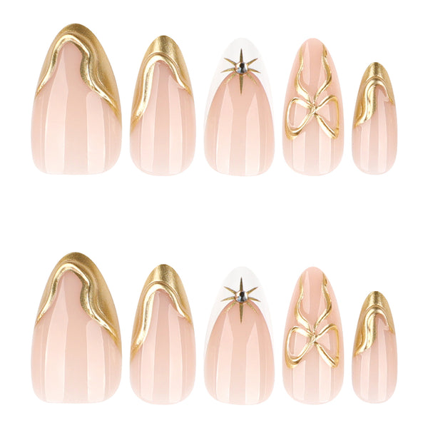 12 Sizes-24 Pcs Press On Nails JP4279