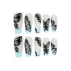 12 Sizes-24 Pcs Press On Nails JP1618