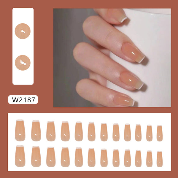 12 Sizes-24 Pcs Press On Nails W2187