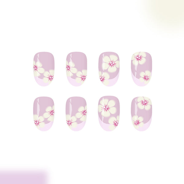 12 Sizes-24 Pcs Press On Nails C1542