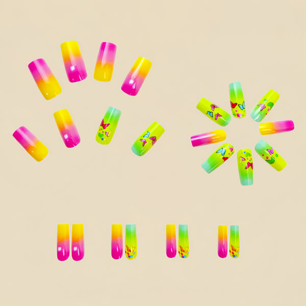 12 Sizes-24 Pcs Press On Nails Y497
