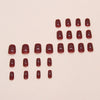 12 Sizes-24 Pcs Press On Nails CF046