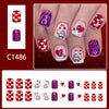 12 Sizes-24 Pcs Press On Nails C1486