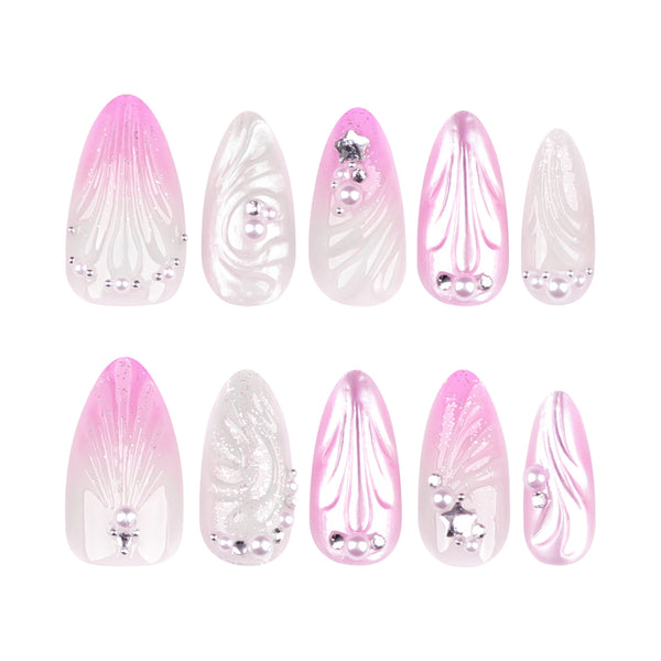 12 Sizes-24 Pcs Press On Nails JP3680