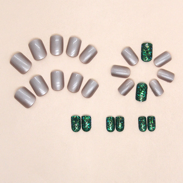 12 Sizes-24 Pcs Press On Nails W1409