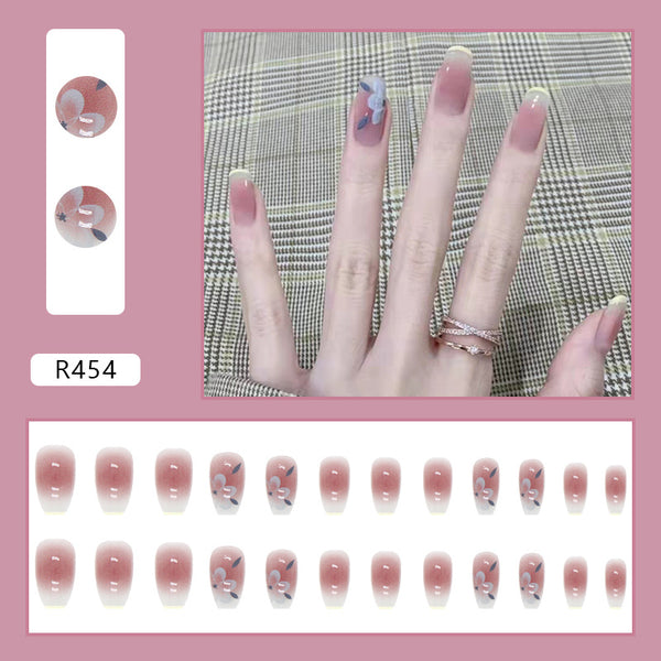 12 Sizes-24 Pcs Press On Nails R441