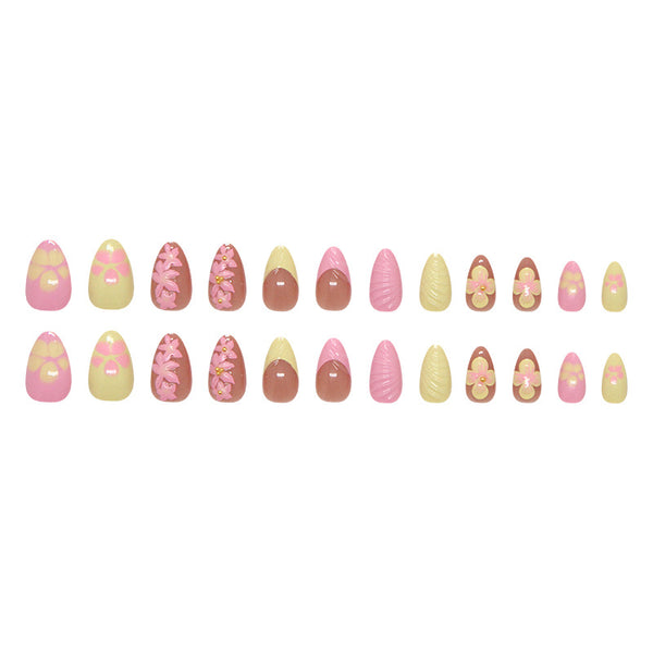 12 Sizes-24 Pcs Press On Nails Z1079