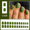 12 Sizes-24 Pcs Press On Nails C1838