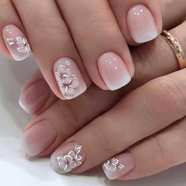 12 Sizes-24 Pcs Press On Nails JP3828